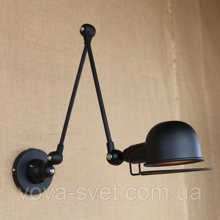 Світильник настінний (бра) [ Wall Turtle Long Leg Black ]