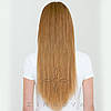 Натуральне Європейське Волосся на Заколках 55 см 110 грам, Русявий №12, фото 9