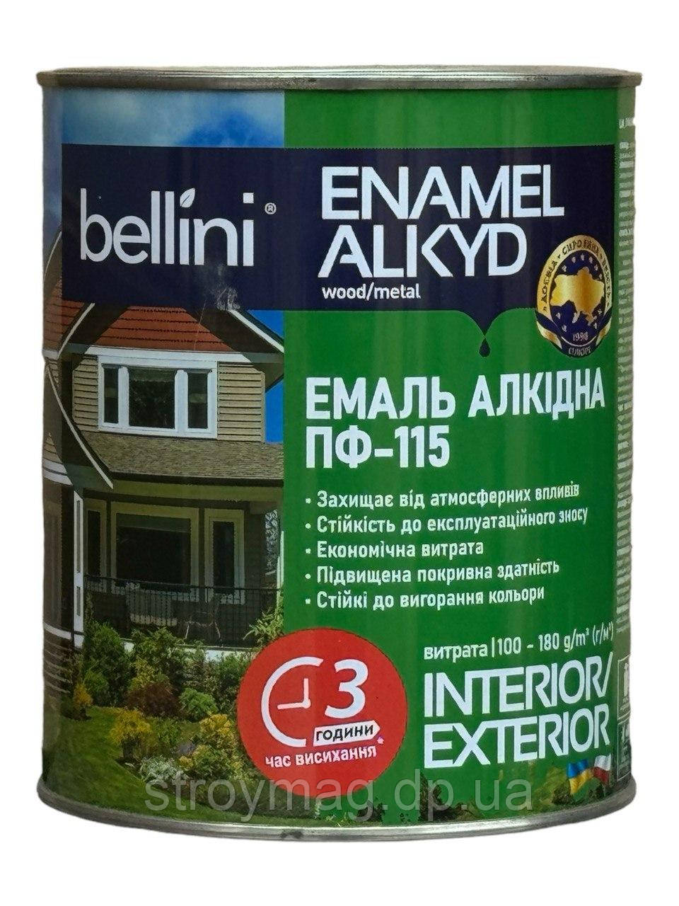 Емаль алкідна BELLINI ПФ-115 2,8 кг біла