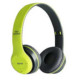 Бездротові навушники гарнітура Р47 Bluetooth зелені УЦІНКА!!