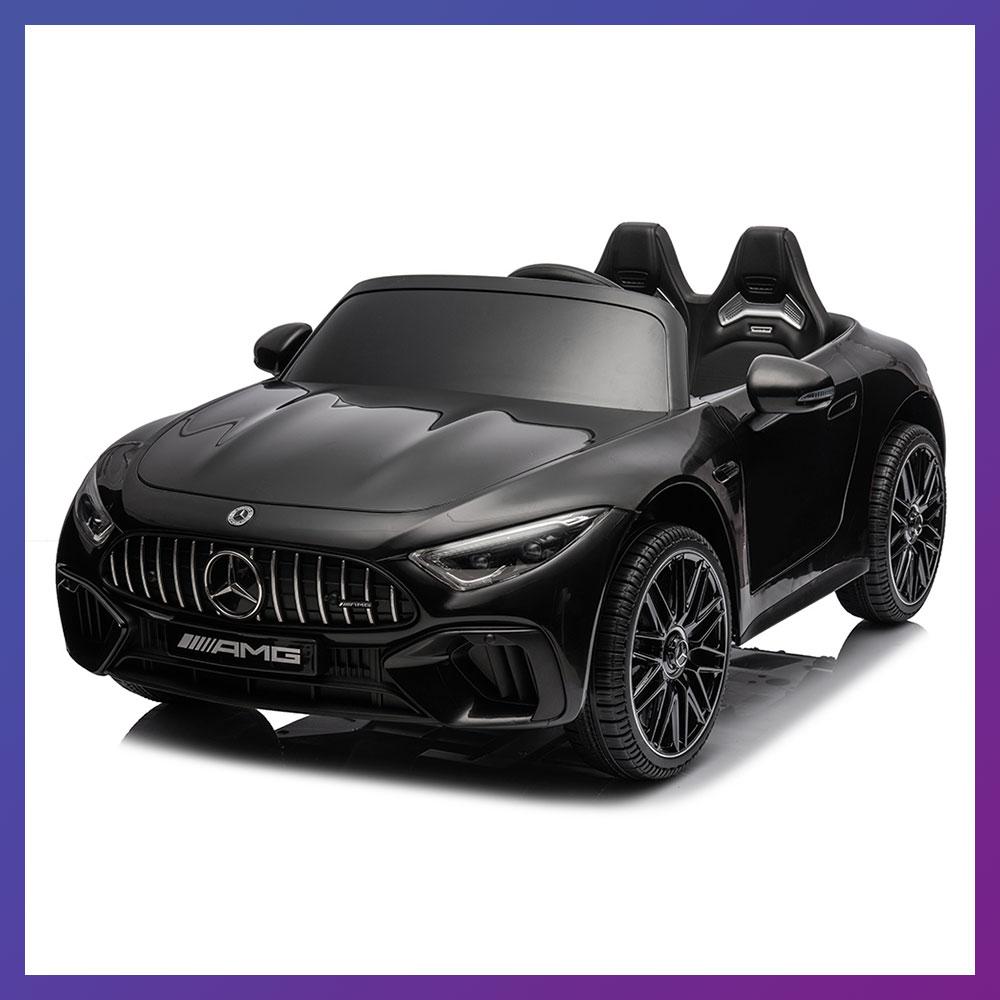 Дитячий електромобіль на акумуляторі Mercedes SL63 M 5098 з пультом радіокерування для дітей 3-8 років Чорний