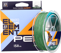 Шнур ZEOX Element PE X4 150м Moss Green