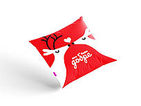 Подушка червона "Все буде добре"
