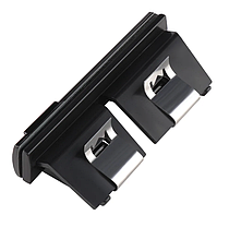 Емблема для решітки радіатора S-line AUDI (Ауді) - Чорний Матт 72 х 16 мм, фото 5