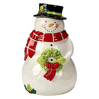 Емкость для хранения из керамики в форме снеговика "Магия Рождества" Certified International