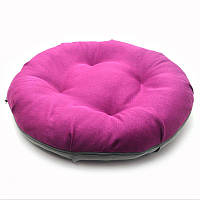 Лежак Zoo-hunt пончик круглый для собак и котов Магнус розовый №2 65х14 см