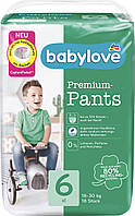 Подгузники-трусики Babylove premium Германия 6 (18-30кг) 18шт