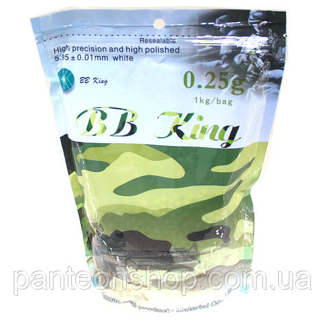 Страйкбольні кулі BBKing 0.25г 4000шт, фото 1
