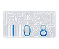 Форма молд для создания арабских цифр циферблата для часов из эпоксидной смолы 155*79 мм ( 6256 )
