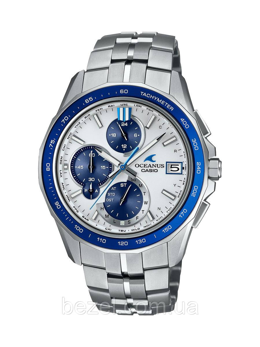 Чоловічі годинники Casio Oceanus OCW-S7000D-7AJF Manta Ray White x Blue Chronograph