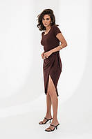 Платье с коротким рукавом женское из модалового трикотажа