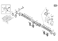 Прокладка выпускного коллектора F934201100070 (04904706)