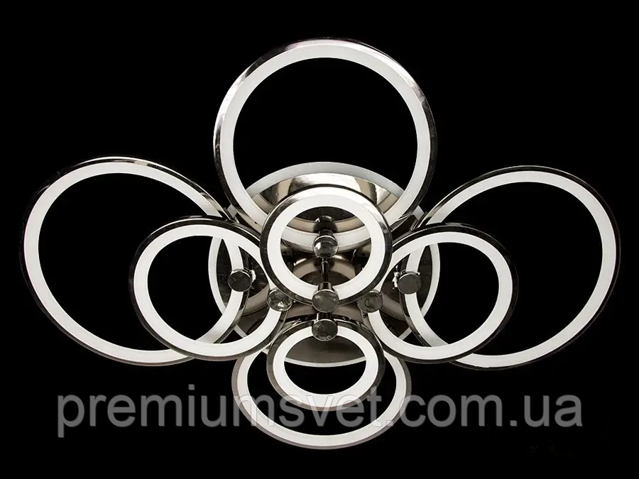 Люстра світлодіодна стельова 8022/8 HR LED 3color dimmer, фото 1