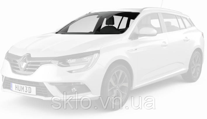 Лобовое стекло Renault Megane IV (2016-) Рено Меган IV с датчиком дождя и света, с камерой - фото 1 - id-p2049312848