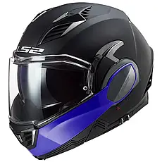 МОТОШОЛОМ МОДУЛЯР LS2 FF900 VALIANT II HAMMER КОЛІР MATT BLACK BLUE
