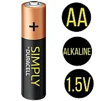 Батарейка Duracell Simply AA 1.5V (пальчик) 1 штука