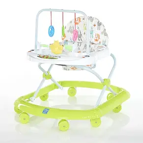 Ходунки дитячі Bambi M 0591 (музика, ігрова панель, пластикові колеса), фото 3