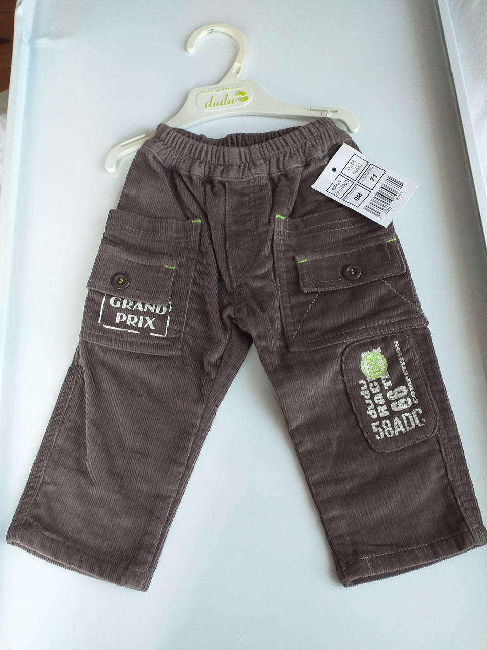 Штани-джинси  вельветові для маленького  хлопчика Ginkana, Іспанія, розміри 68-86