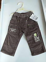 Брюки-джинсы вельветовые для маленького мальчика Ginkana, Испания, размеры 68, 74 86