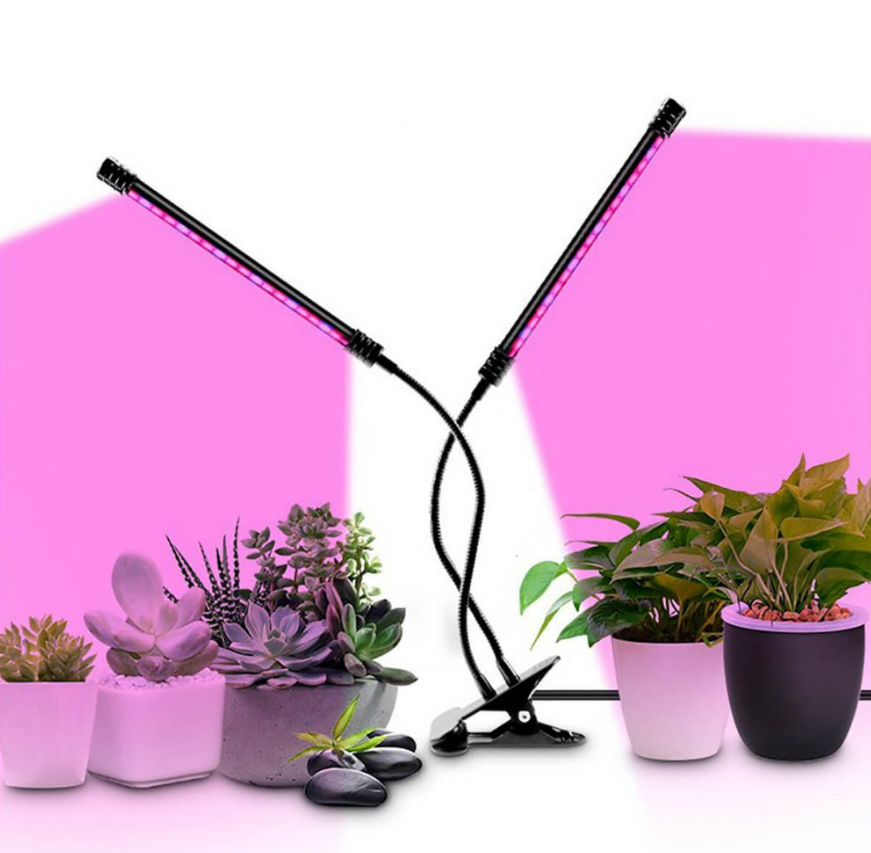 Фіто ЛАМПА СВІТОДИОДНА ДЛЯ КОРДАННЯ РОСТУ КОМНАТНИХ РОЗТІВ НА 2 ВЕТКИ WI-GRAIN