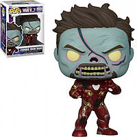 Фігурка Funko Pop Фанко Marvel What If...?Zombie Iron Man Marvel Зомбі Залізна людина 10 см