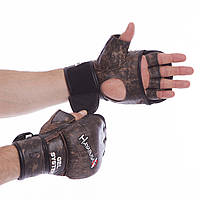 Перчатки кожаные для смешанных единоборств ММА HAYABUSA KANPEKI VL-5780 (размеры М, XL)