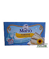 Сардини в соняшниковій олії Mario Sardine 125g Італія