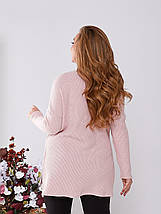 Жіночий светр машинного в'язання, чудова якість розміри батал, фото 3