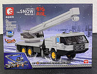 Конструктор Sembo Block - City Life - Сніговий порятунок, аварійно-рятувальний автомобіль. Вік 6+. Лего, Lego