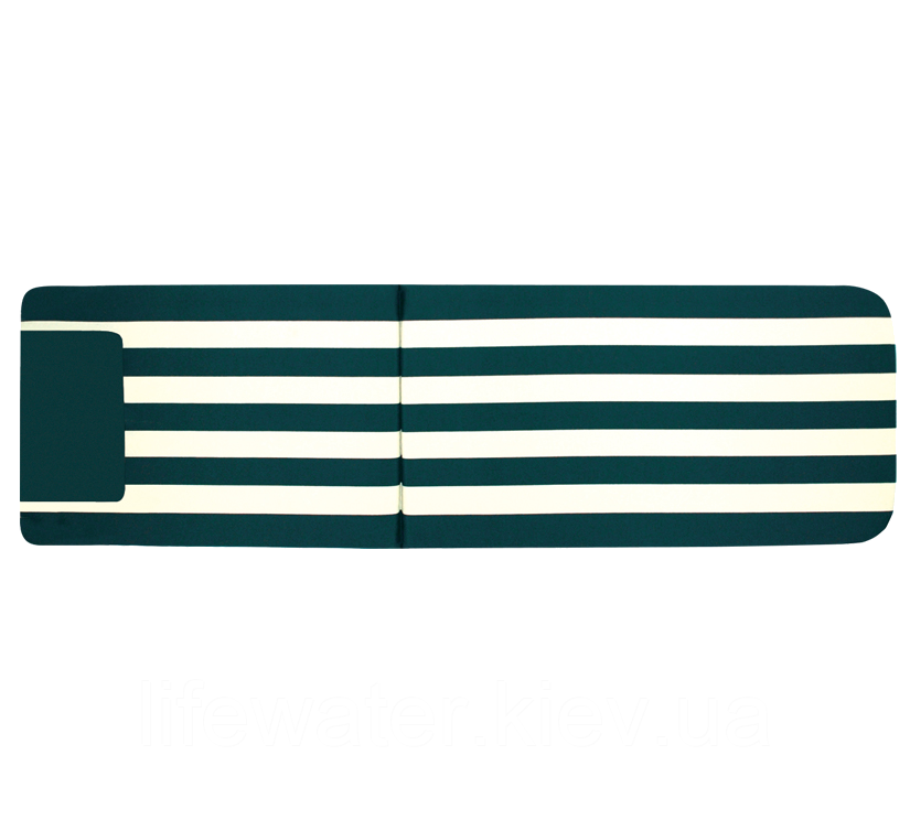 Матрац Papatya на шезлонг Myra зелений в смужку, фото 1