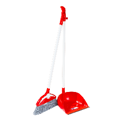 Мітла з совком Irak Plastik Dodo червона