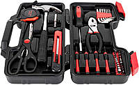 Набір ручних інструментів Worker для домашнього ремонту або гаража з 39 предметів у зручному пластиковому кейсі