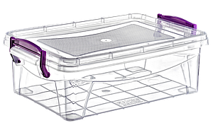 Контейнер на засувках 1,2 л прозорий