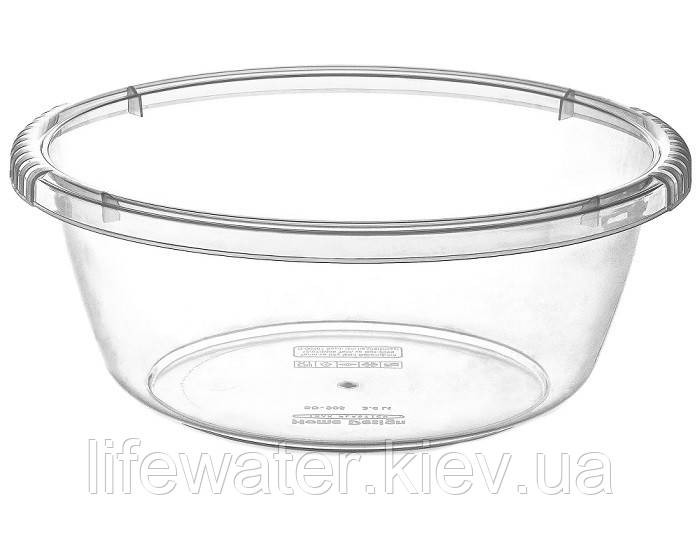 Таз круглий 4,2 л прозорий, фото 1