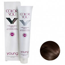 Крем-фарба для фарбування волосся Young Color You Y-PLX 5.3 Castano Chiaro Dorato