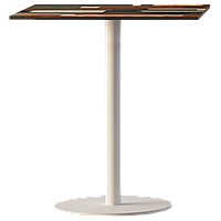 База стола Lotus Round d30x50 см белая Papatya