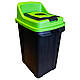 Бак для сортування сміття Planet Re-Cycler 70 л чорний - зелений (скло), фото 5