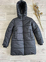 Зимняя куртка детская утеплённая ,Артикул: AN176-чёрный, 134-158 рр. [есть:134]