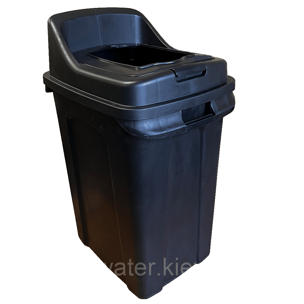 Бак для сортування сміття Planet Re-Cycler 50 л чорний (органіка)