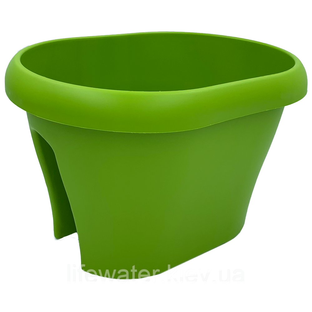 Горшок для цветов на перила Gardenya 12 л зеленый