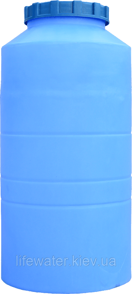 Ємність 250 л вертикальна ВО ПБ блакитна, фото 1