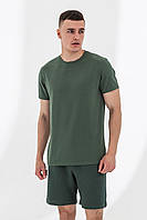 Мужская футболка из модаловой ткани, зеленая