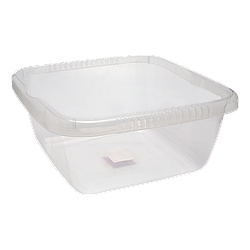 Таз квадратний глибокий 7 л прозорий