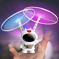 Літаючий "Космонавт" з підсвічуванням / Левітуючий спіннер-бумеранг / Літаюча іграшка
