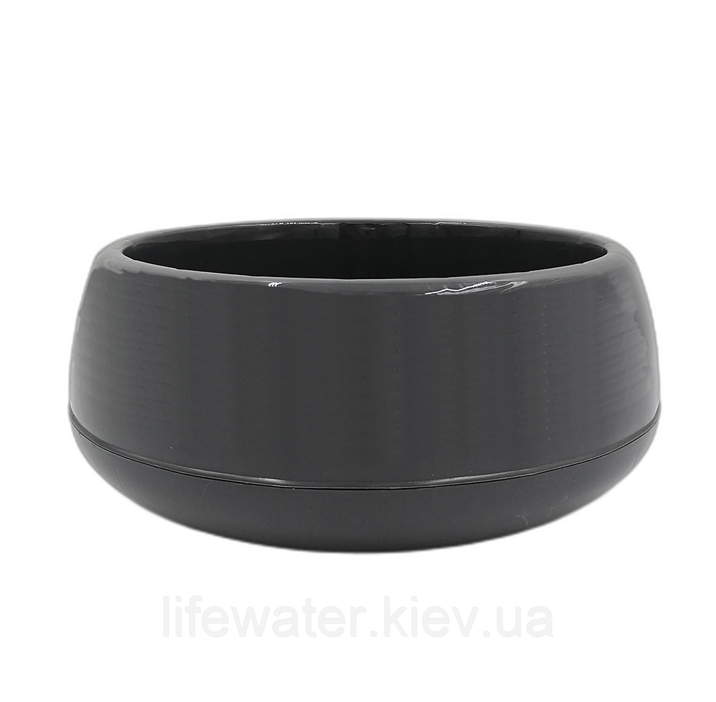 Горщик для квітів Elvan 4,8 л антрацитовий, фото 1