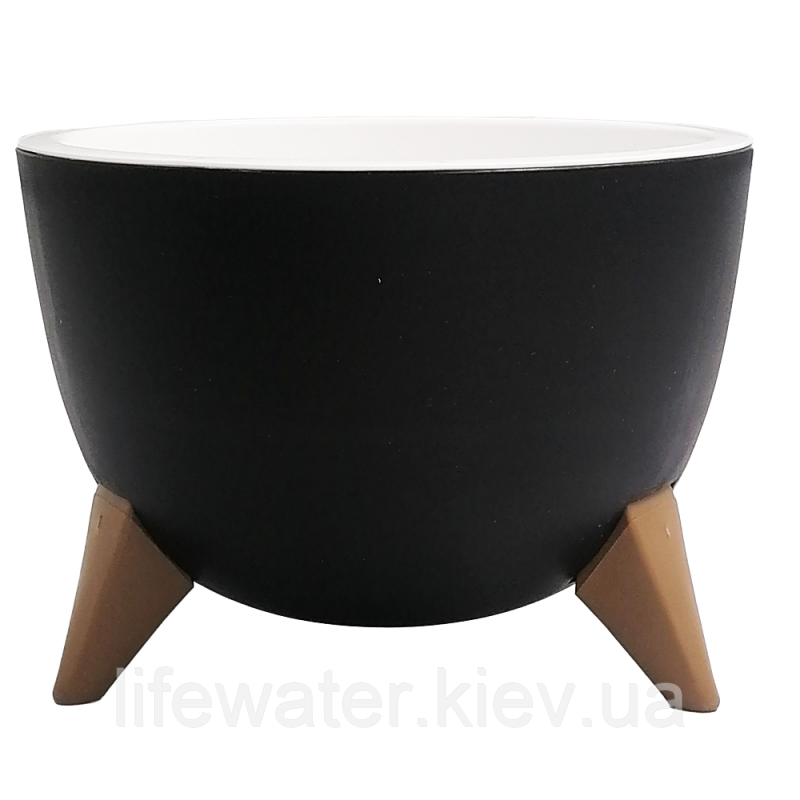 Горщик для квітів Ufo 2 л чорний, фото 1