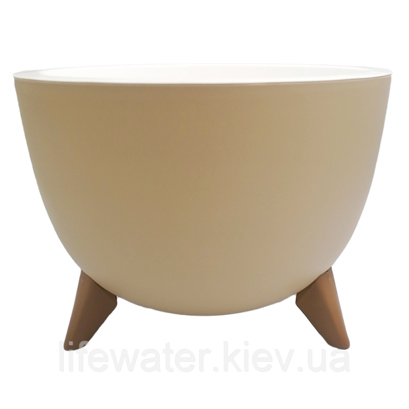 Горщик для квітів Ufo 10 л бежевий, фото 1