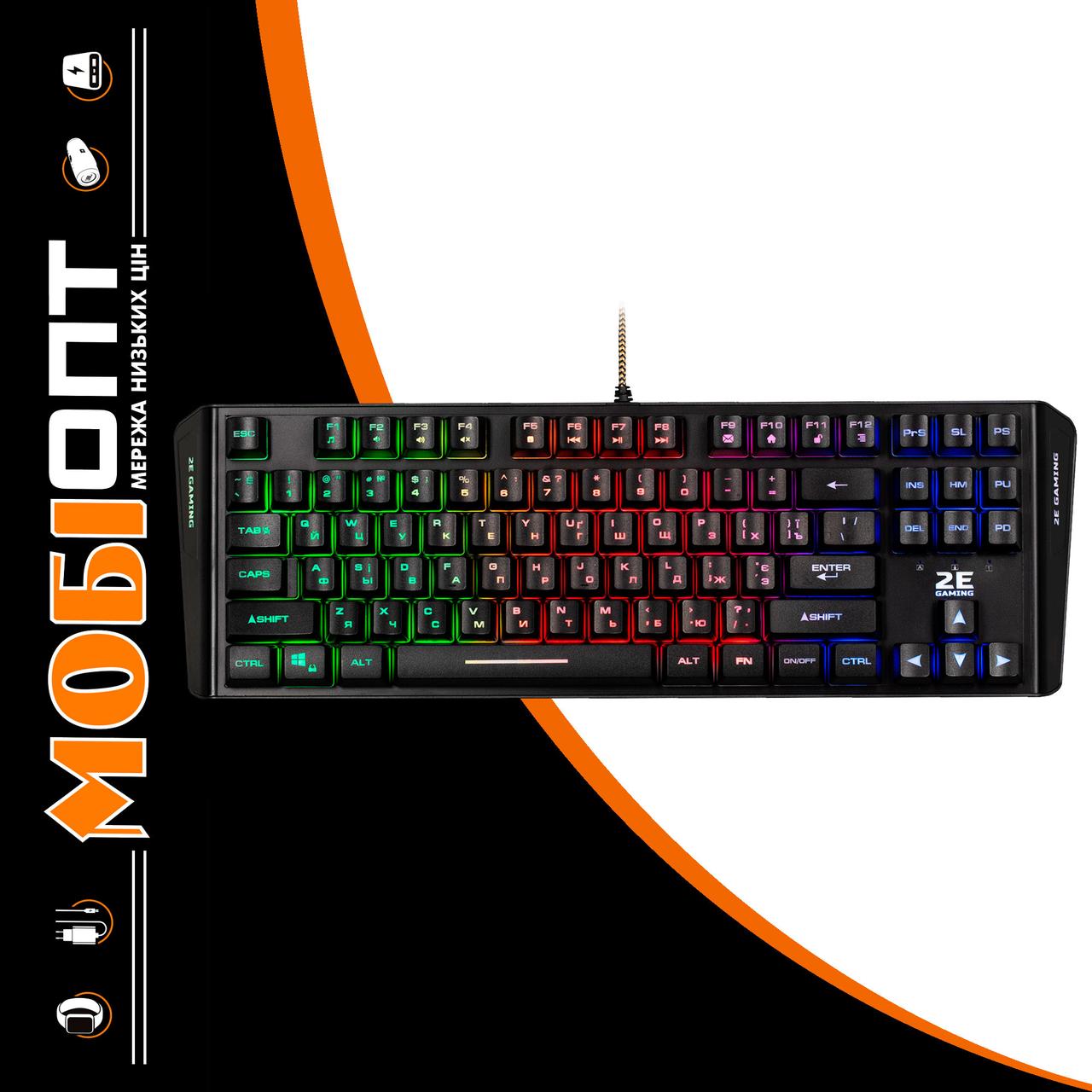Клавіатура USB 2E KG355 LED Gaming black (2E-KG355UBK) UA