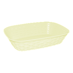 Хлібний кошик під ротанг жовтий