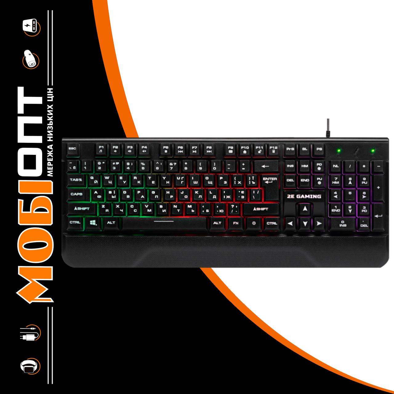 Клавіатура USB 2E KG310 LED Gaming black (2E-KG310UB) UA